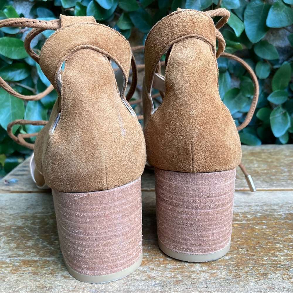 Steve Madden Ankle Wrap Lace Up Sandals - Picture 3 of 6